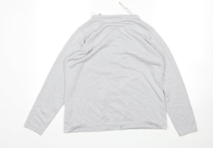 Womens UK Size M BM Silver Cardigan Jumper