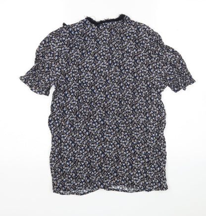 Womens UK Size 10 H&M Blue Basic Blouse