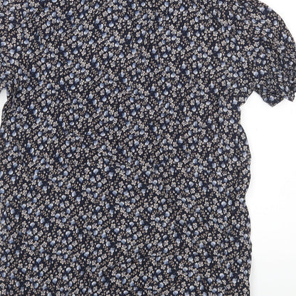 Womens UK Size 10 H&M Blue Basic Blouse