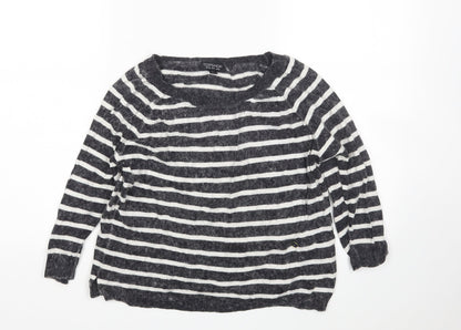 Womens UK Size 10 Topshop Multicoloured Pullover Jumper