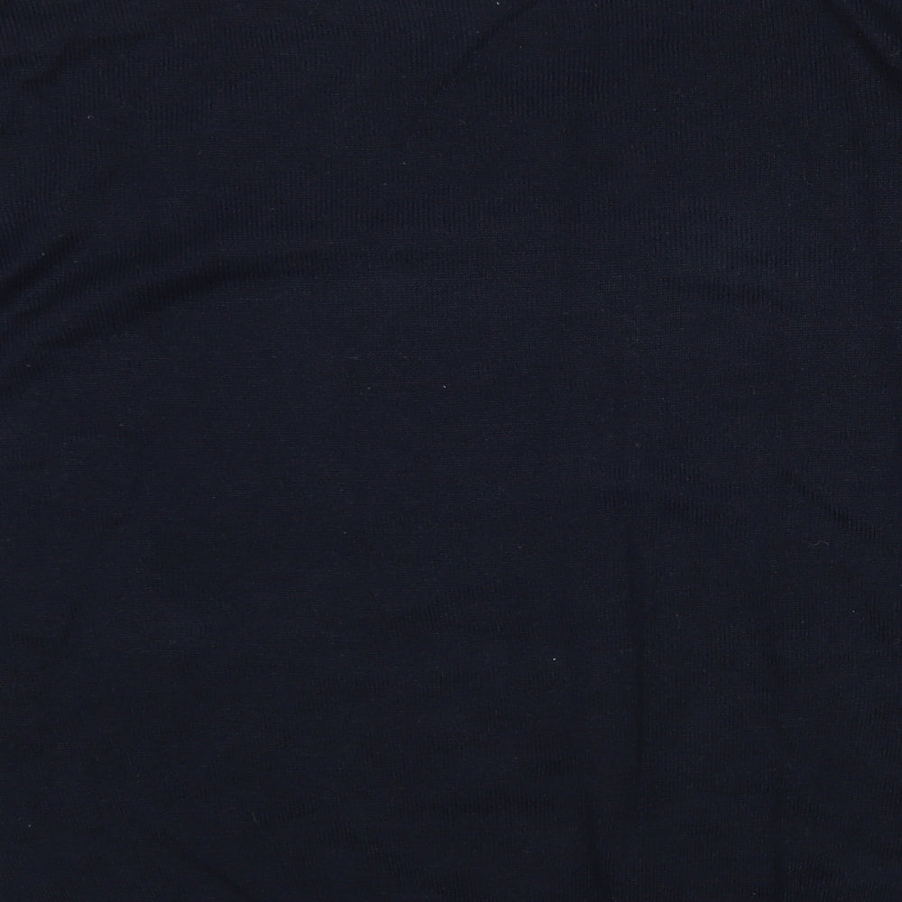 Finest Made  Mens Blue V-Neck  Acrylic Pullover Jumper Size 2XL
