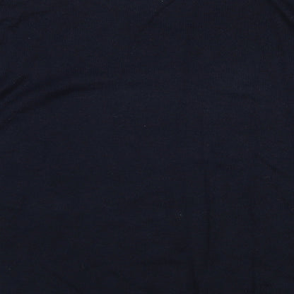 Finest Made  Mens Blue V-Neck  Acrylic Pullover Jumper Size 2XL