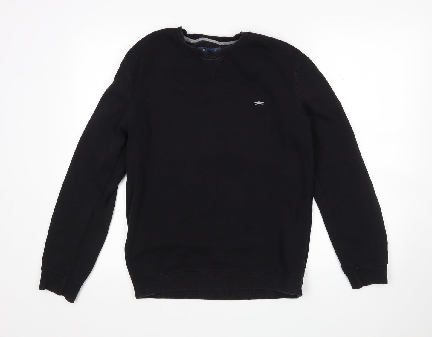 Mens UK Size S Matalan Black Pullover Sweatshirt