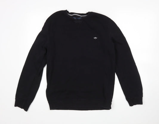 Mens UK Size S Matalan Black Pullover Sweatshirt