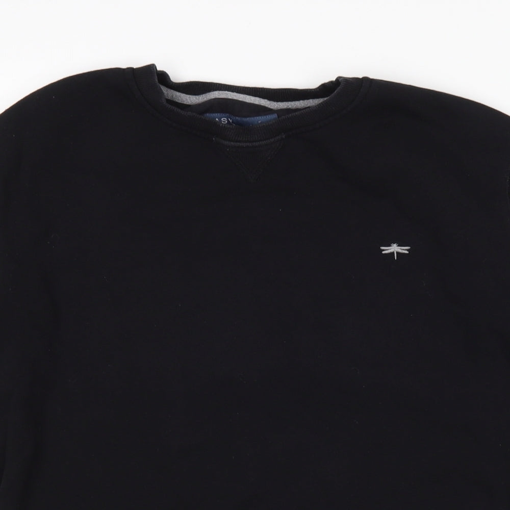 Mens UK Size S Matalan Black Pullover Sweatshirt