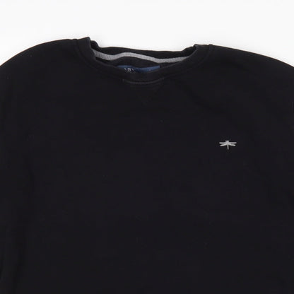 Mens UK Size S Matalan Black Pullover Sweatshirt