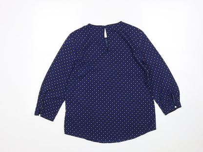 Womens UK Size M sfera Multicoloured Basic Blouse