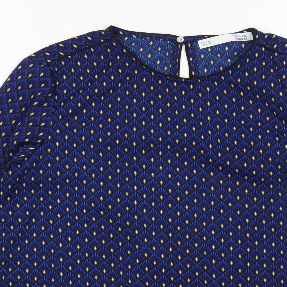 Womens UK Size M sfera Multicoloured Basic Blouse