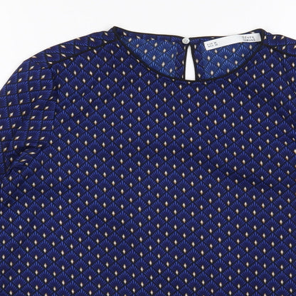 Womens UK Size M sfera Multicoloured Basic Blouse