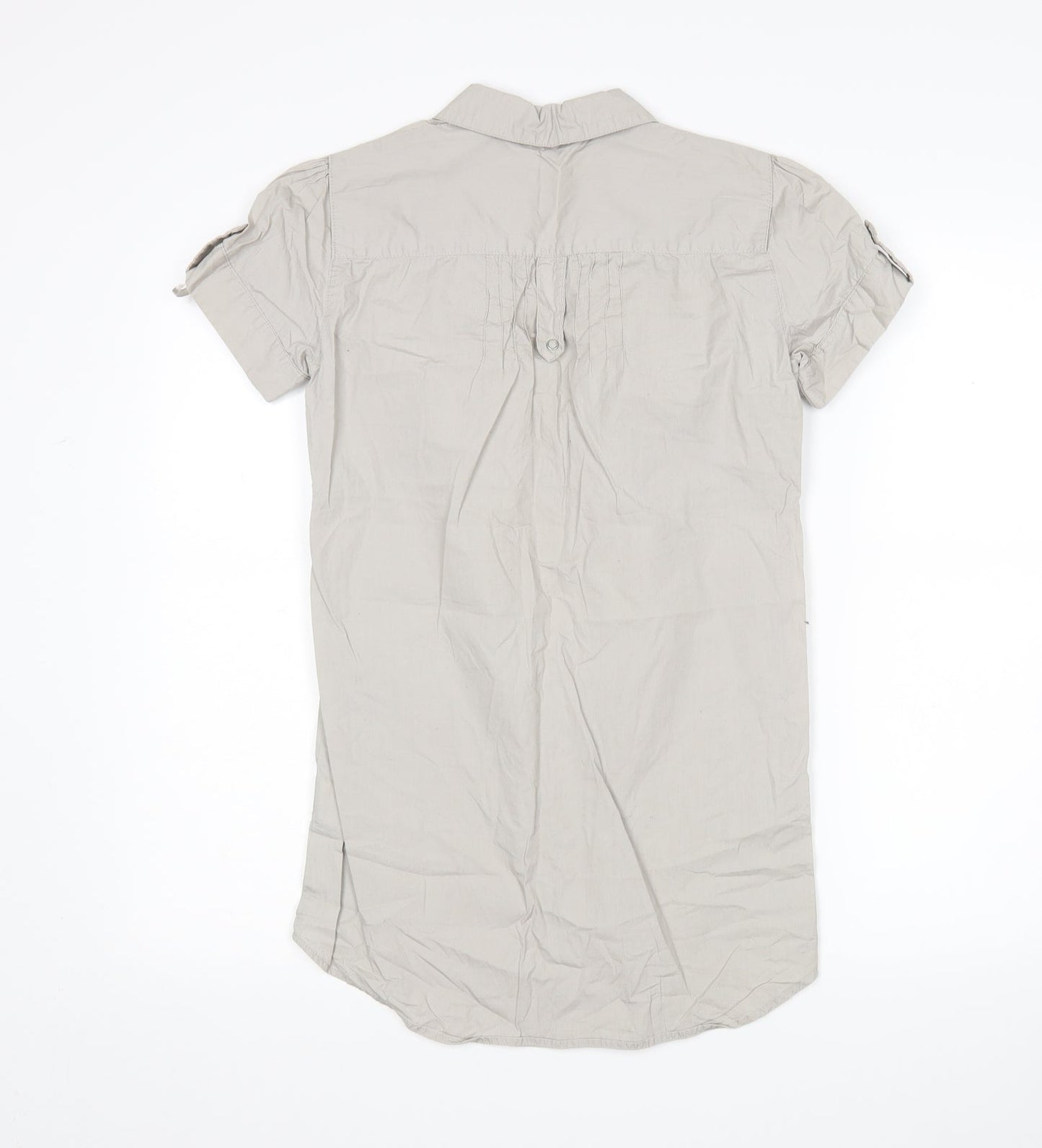 Womens UK Size S Pull & Bear Grey Basic Polo