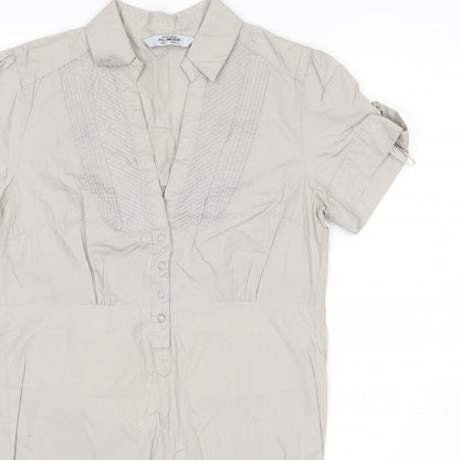 Womens UK Size S Pull & Bear Grey Basic Polo