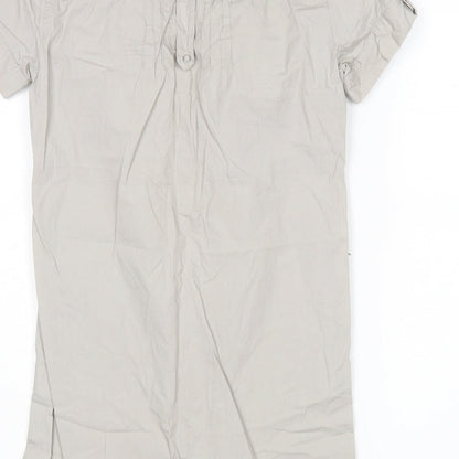 Womens UK Size S Pull & Bear Grey Basic Polo