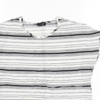 Womens UK Size 6 Atmosphere Multicoloured Basic Blouse