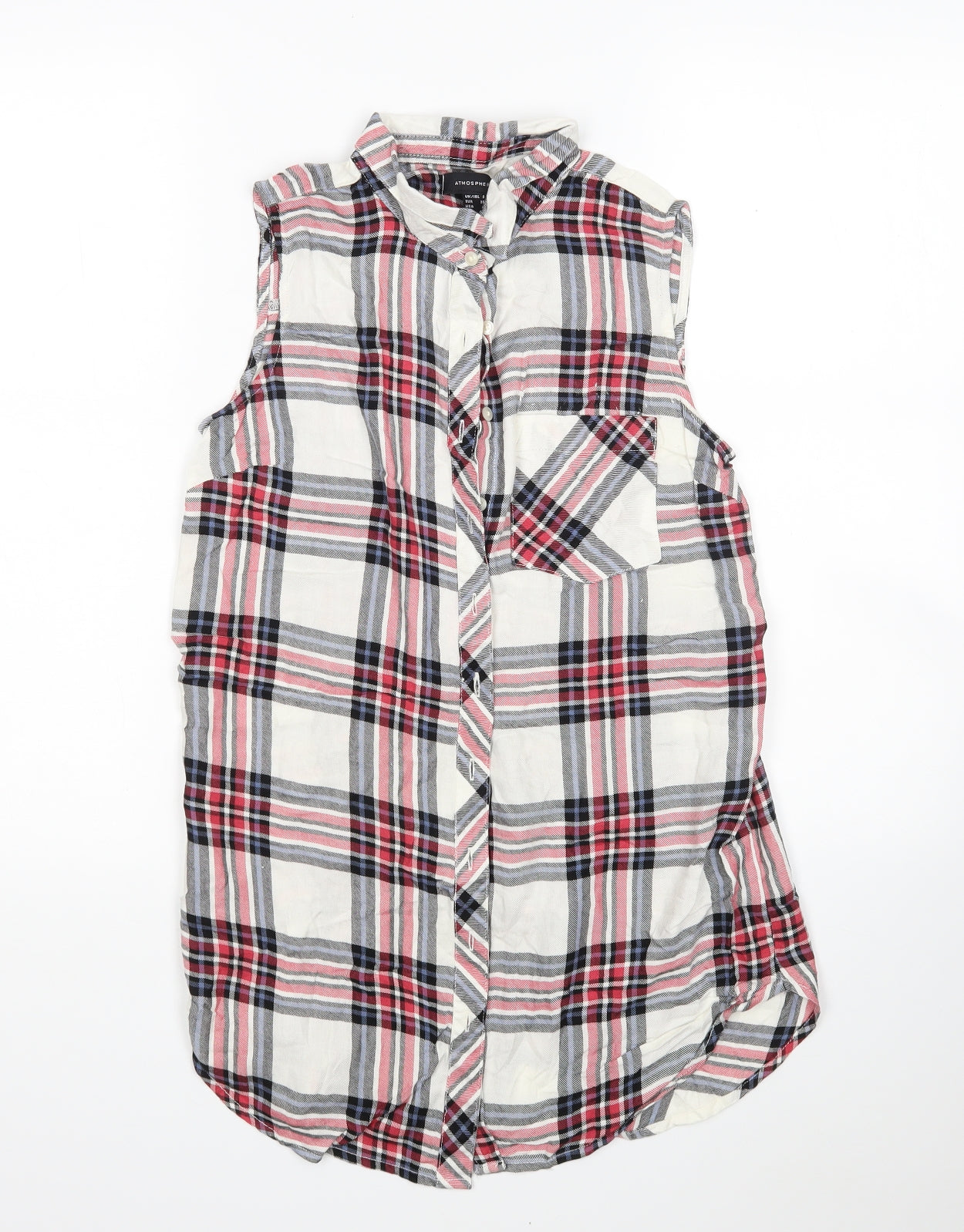 Womens UK Size 8 Atmosphere Multicoloured Basic Button-Up
