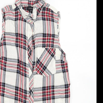 Womens UK Size 8 Atmosphere Multicoloured Basic Button-Up