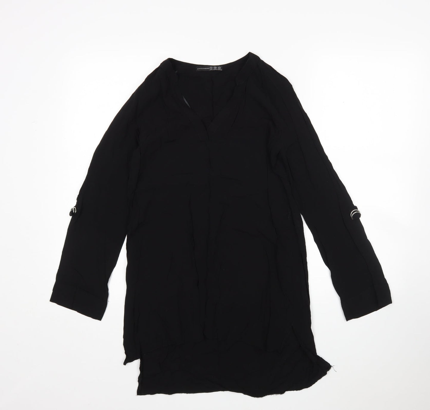 Womens UK Size 8 Atmosphere Black Basic Blouse