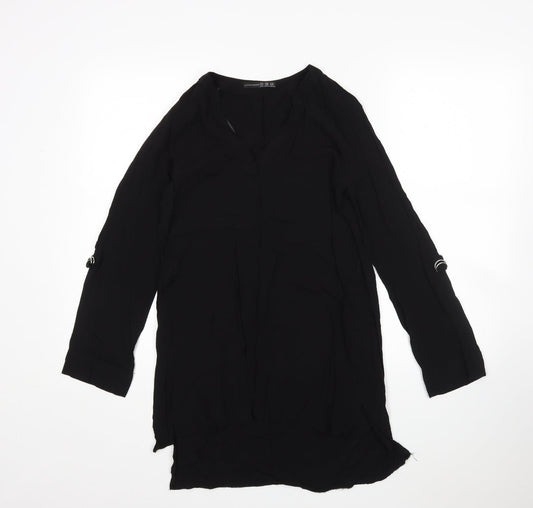 Womens UK Size 8 Atmosphere Black Basic Blouse