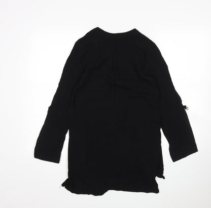 Womens UK Size 8 Atmosphere Black Basic Blouse