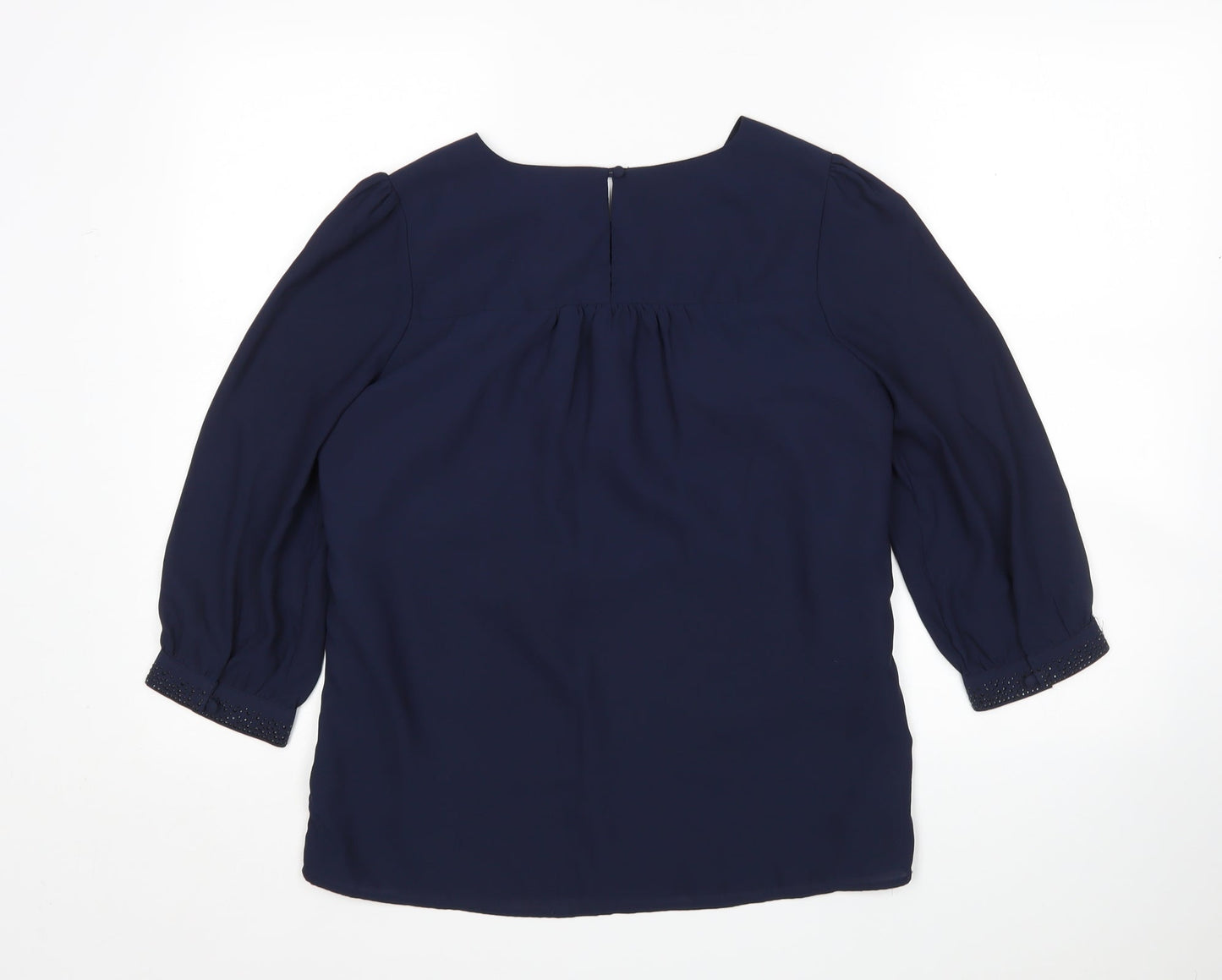 Womens UK Size 8 H&M Blue Basic Blouse