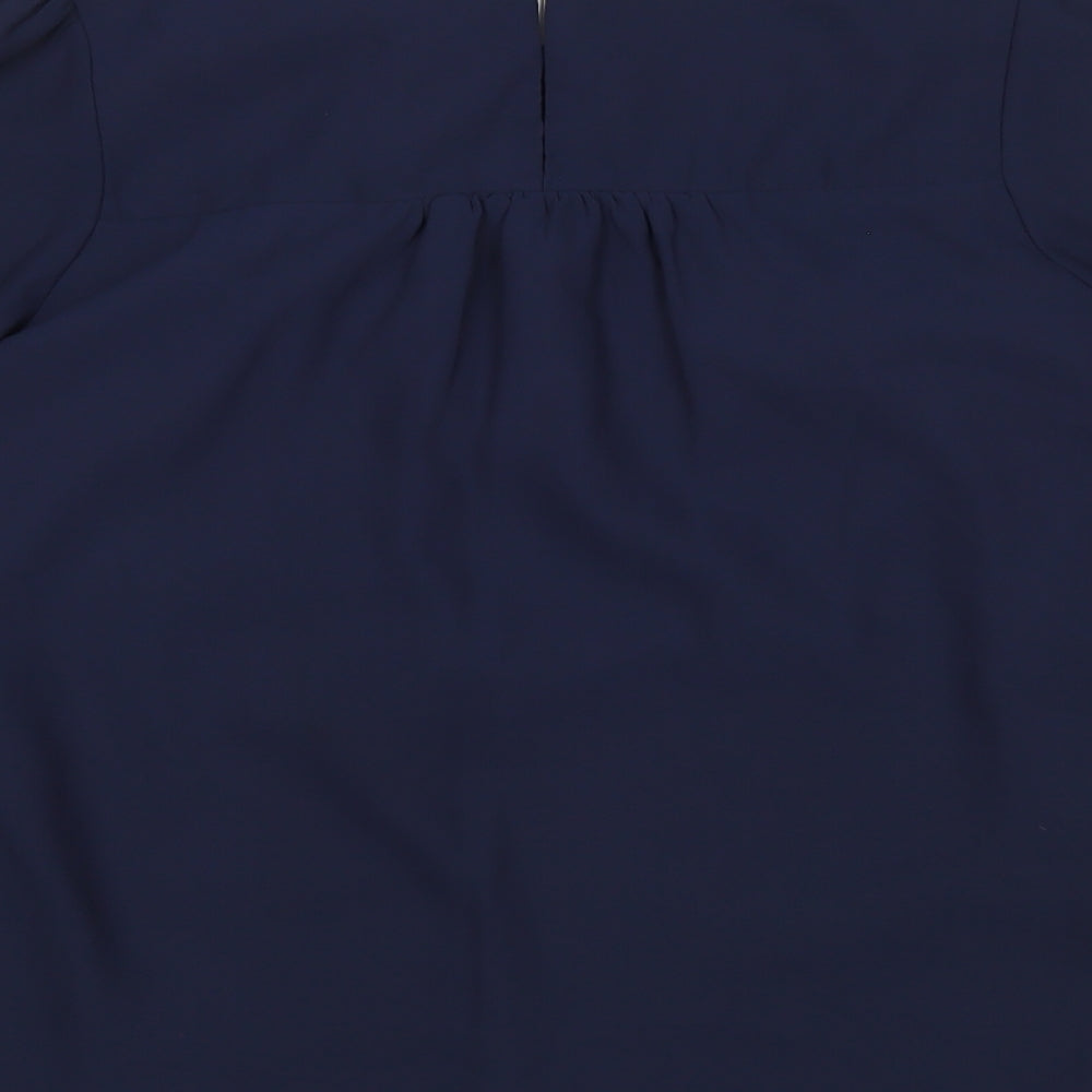 Womens UK Size 8 H&M Blue Basic Blouse