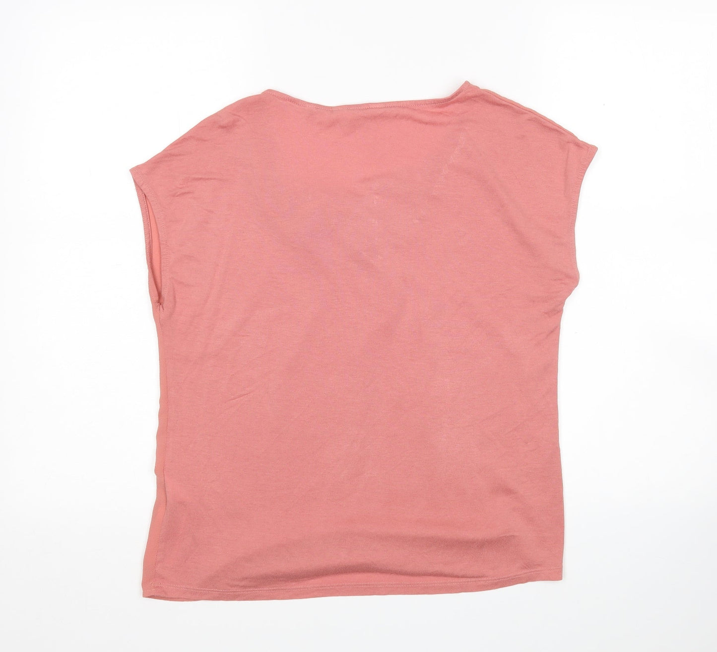 NafNAf Womens Pink  Viscose Basic Blouse Size M Scoop Neck