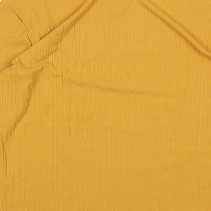 Primark Womens Yellow  Polyester Basic T-Shirt Size M Round Neck