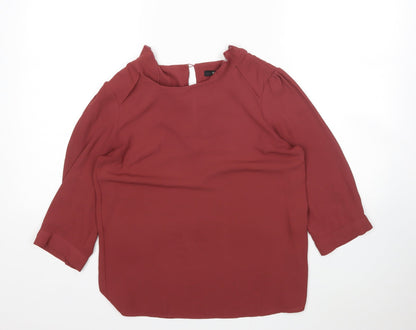 Womens UK Size 10 Oasis Pink Basic Blouse