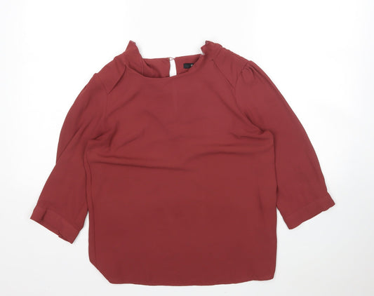 Womens UK Size 10 Oasis Pink Basic Blouse