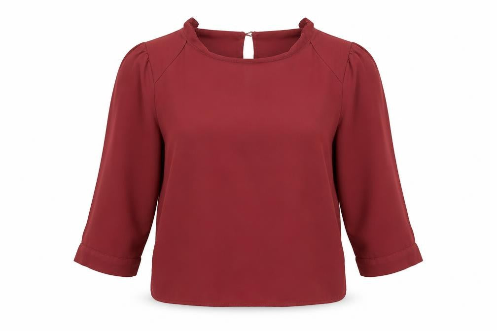 Womens UK Size 10 Oasis Pink Basic Blouse