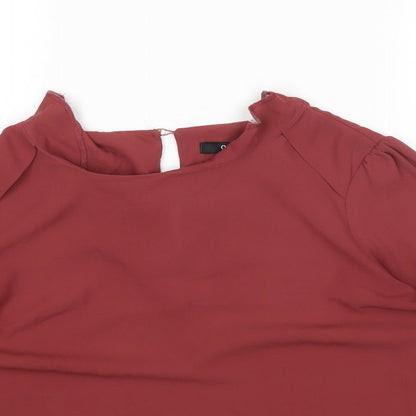 Womens UK Size 10 Oasis Pink Basic Blouse