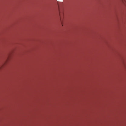 Womens UK Size 10 Oasis Pink Basic Blouse