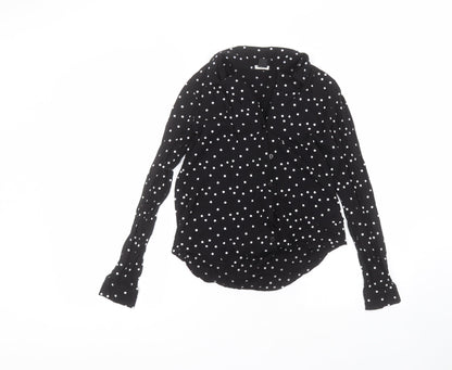 Womens UK Size XS monkl Black Cardigan Jumper