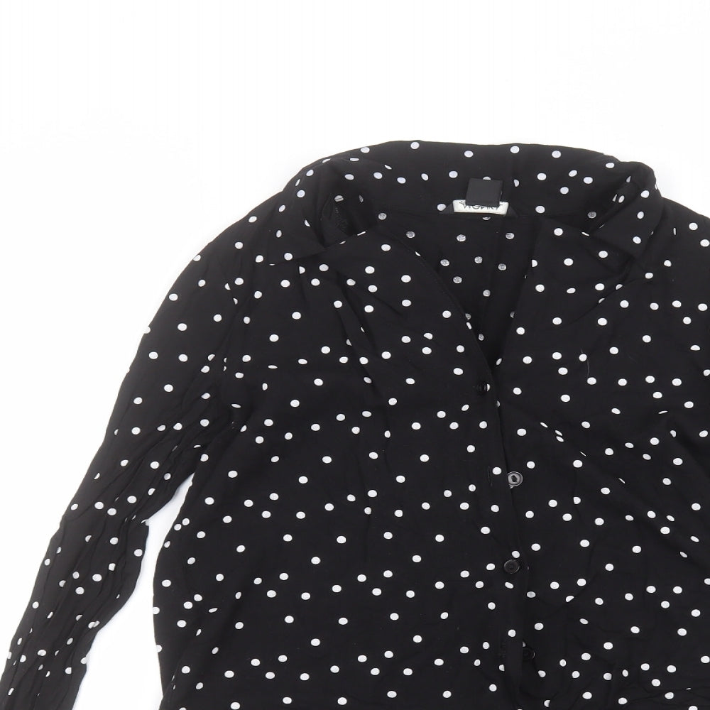 Womens UK Size XS monkl Black Cardigan Jumper
