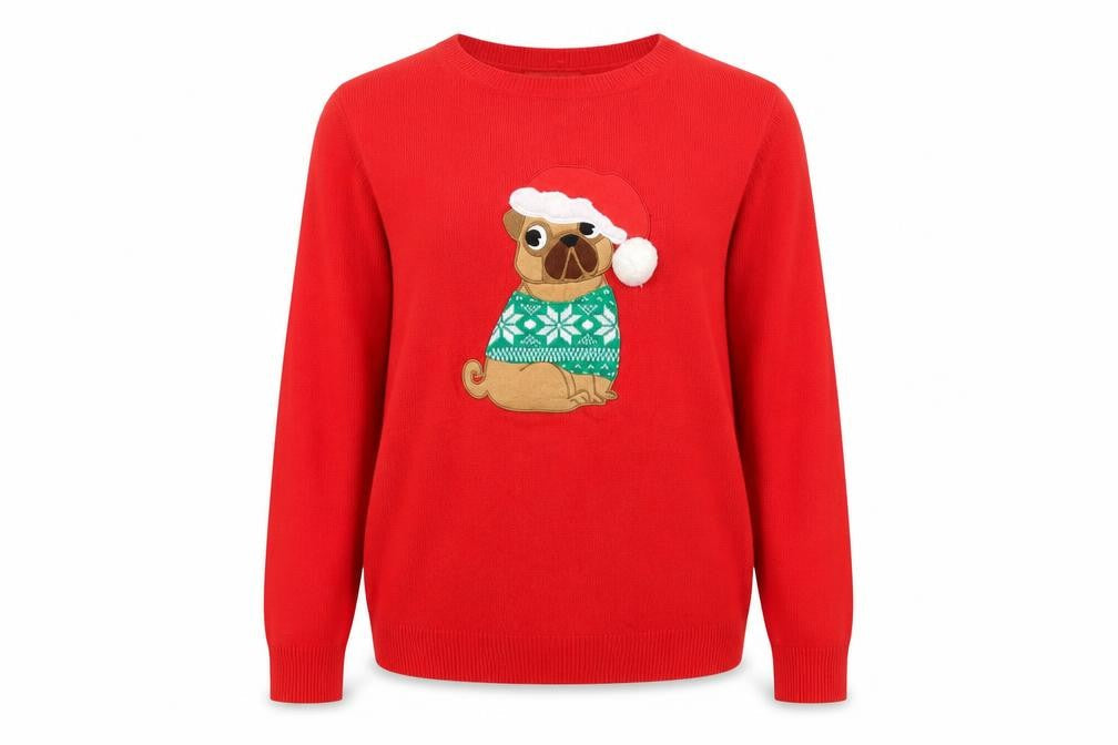 Womens UK Size M Primark Red Pullover Jumper