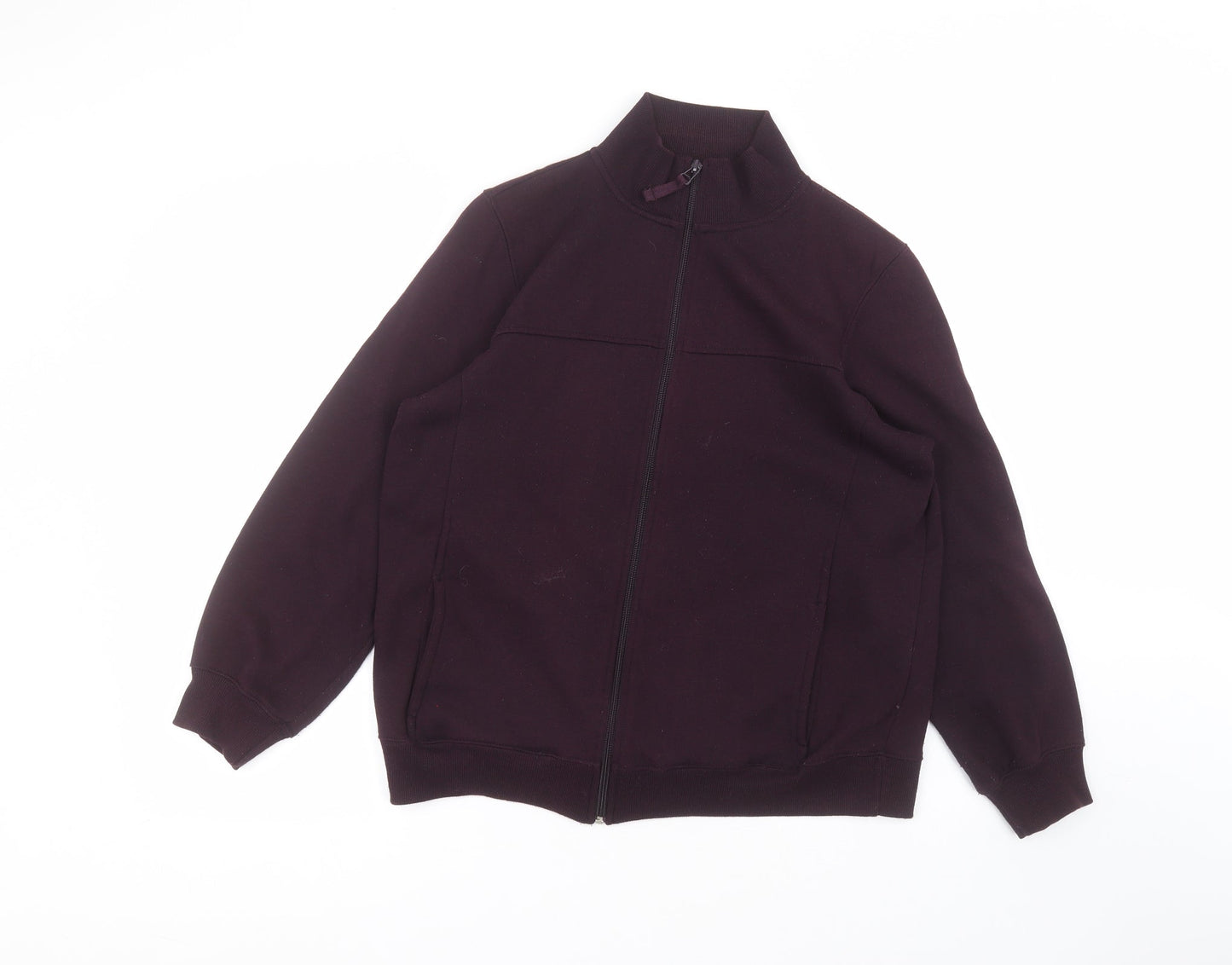 Womens UK Size M Bonmarché Purple Full Zip Jumper
