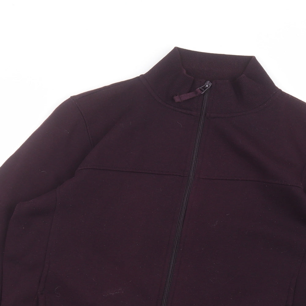 Womens UK Size M Bonmarché Purple Full Zip Jumper