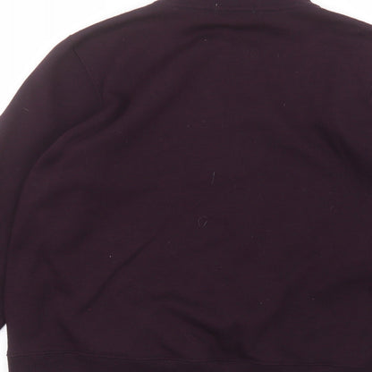 Womens UK Size M Bonmarché Purple Full Zip Jumper