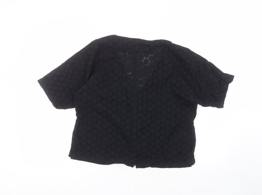 Womens UK Size 8 ASOS Black Cardigan Jumper