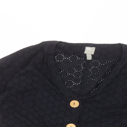 Womens UK Size 8 ASOS Black Cardigan Jumper