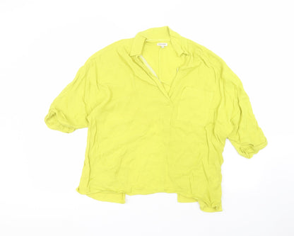 Womens UK Size 6 River Island Green Basic Blouse