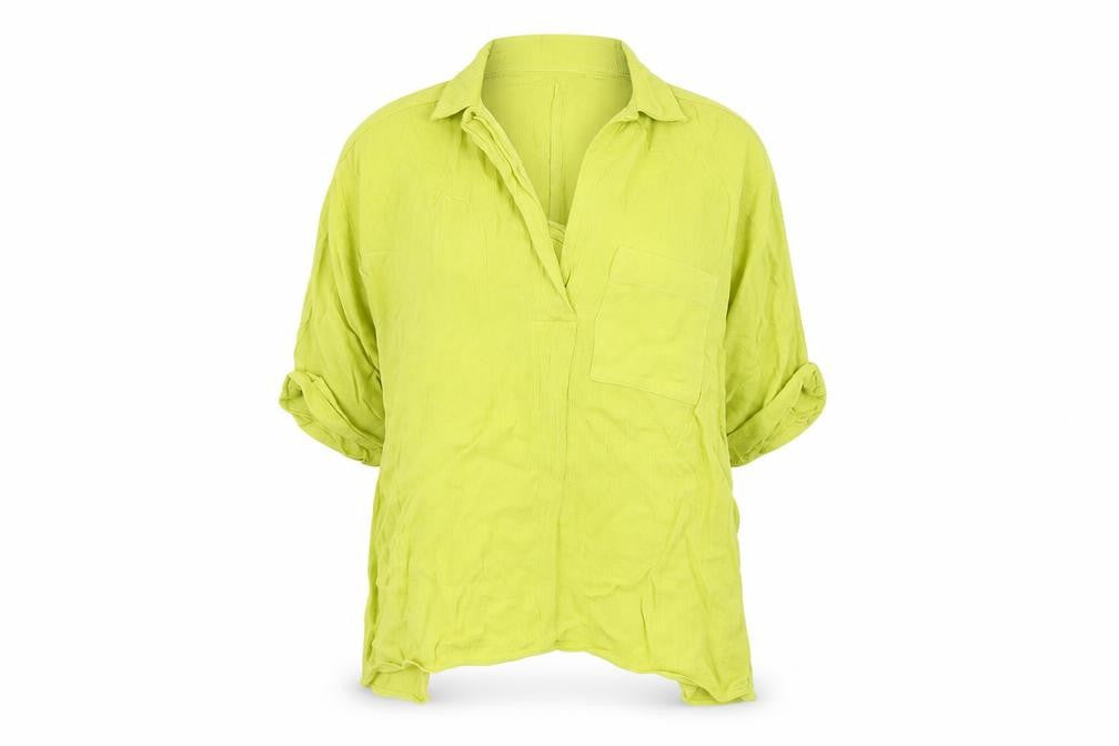 Womens UK Size 6 River Island Green Basic Blouse