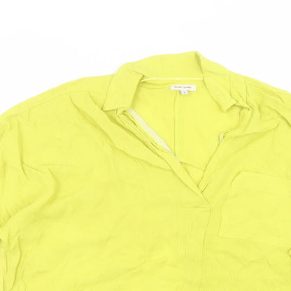 Womens UK Size 6 River Island Green Basic Blouse