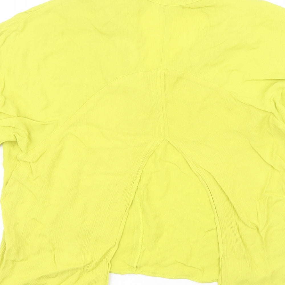 Womens UK Size 6 River Island Green Basic Blouse