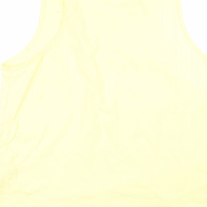 Womens UK Size L ASOS Yellow Basic Tank