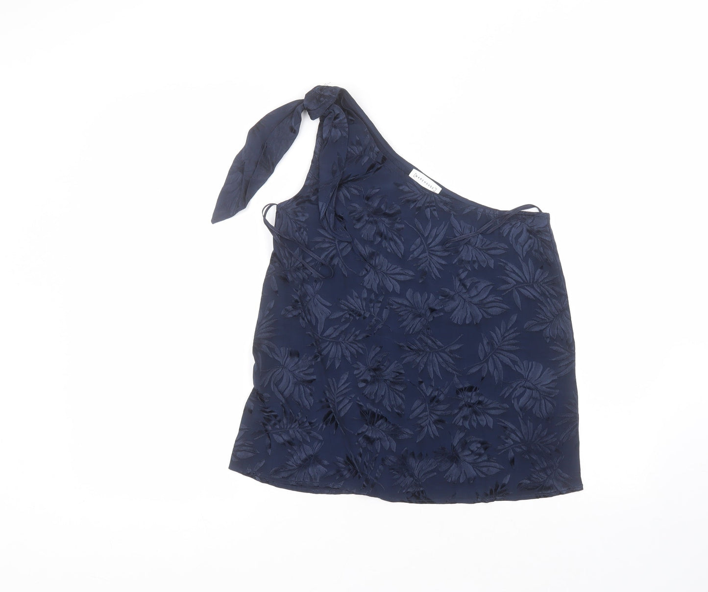 Womens UK Size 8 Warehouse Blue Basic Blouse