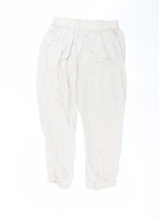 Womens UK Size 10 H&M Regular Fit  Grey Trousers