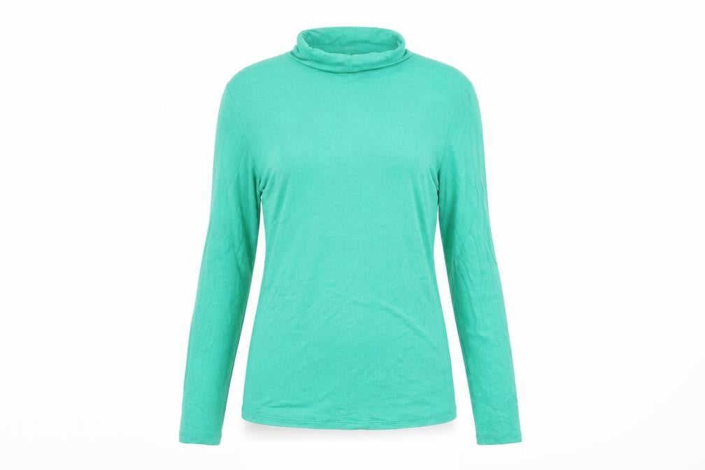 Womens UK Size 10 Very Green Basic T-Shirt