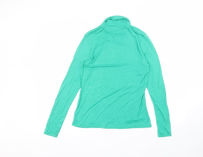 Womens UK Size 10 Very Green Basic T-Shirt