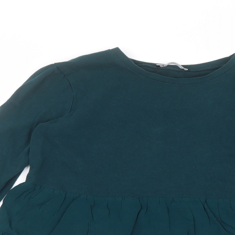 Womens UK Size S Zara Green Pullover Jumper