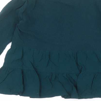 Womens UK Size S Zara Green Pullover Jumper